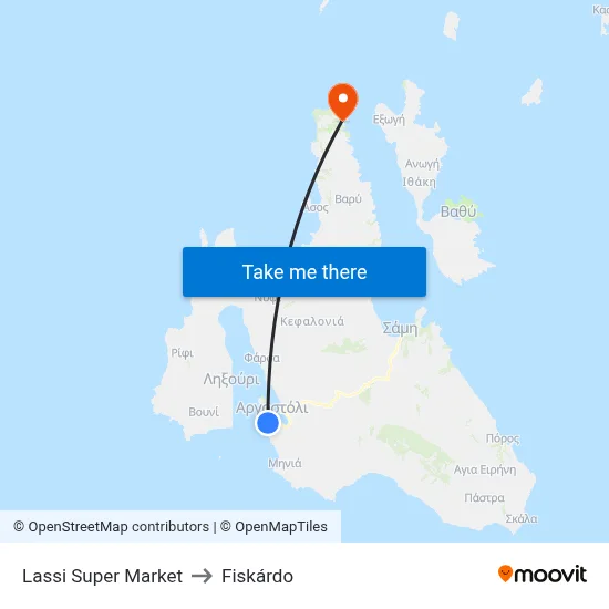 Lassi Super Market to Fiskardo map