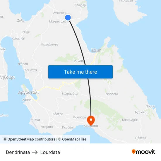 Dendrinata to Lourdata map