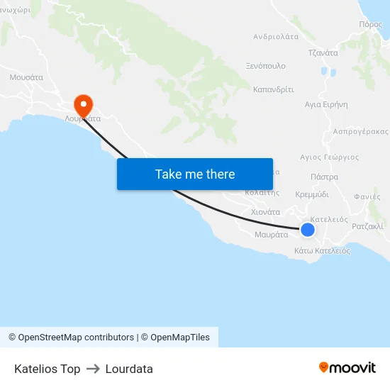 Katelios Top to Lourdata map