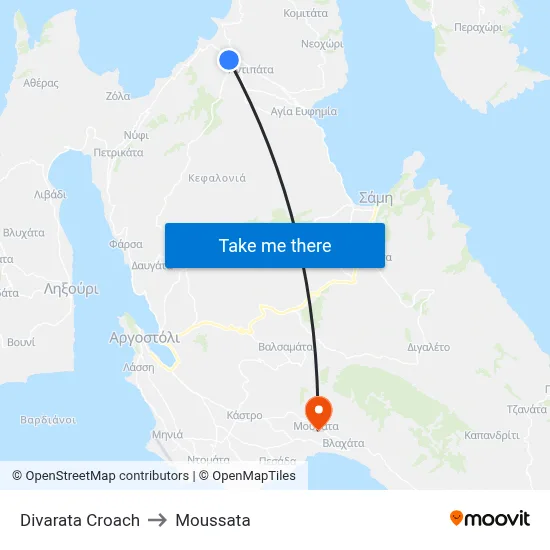 Divarata Junction to Moussata map