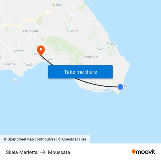 Skala Marietta to Moussata map