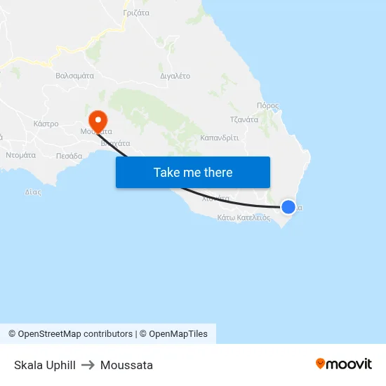 Skala Uphill to Moussata map