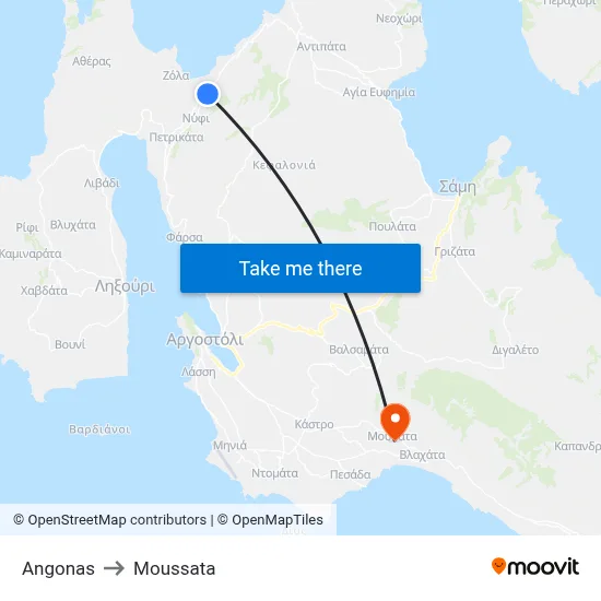 Angonas to Moussata map