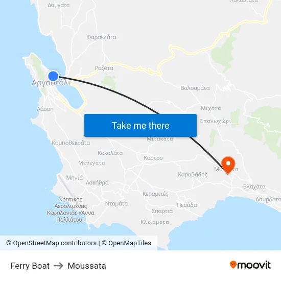 Ferry Boat to Moussata map
