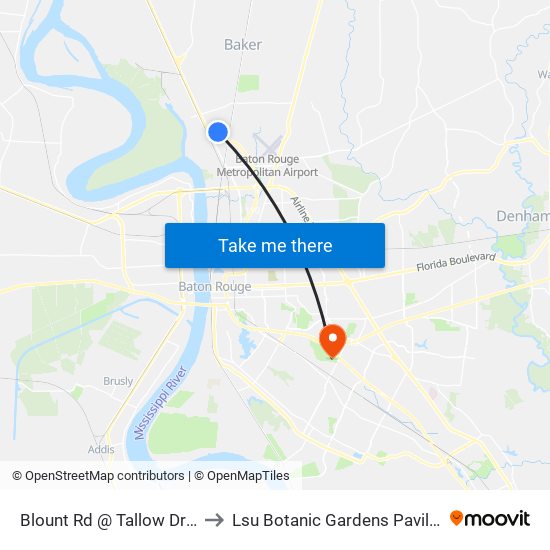Blount Rd @ Tallow Dr - E to Lsu Botanic Gardens Pavillion map