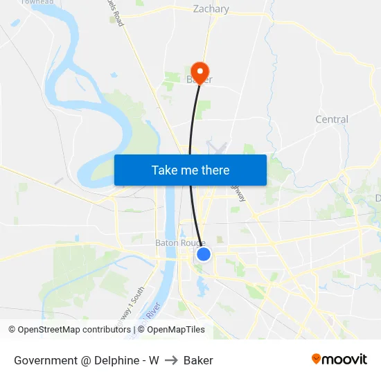 Government @ Delphine - W to Baker map