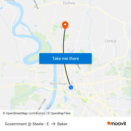 Government @ Steele - E to Baker map