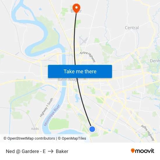 Ned @ Gardere - E to Baker map