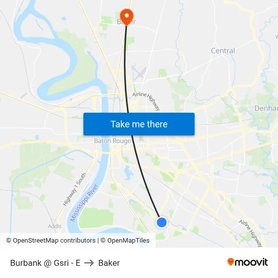 Burbank @ Gsri - E to Baker map