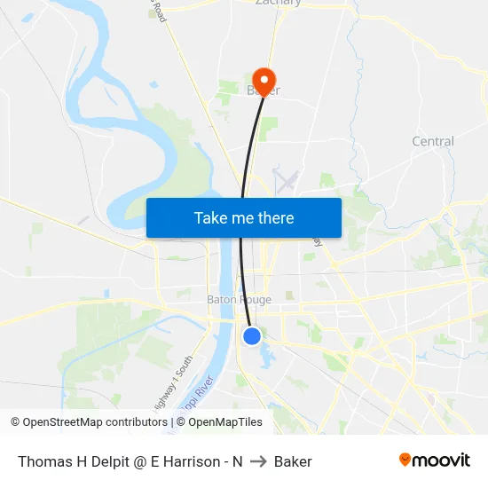 Thomas H Delpit @ E Harrison - N to Baker map