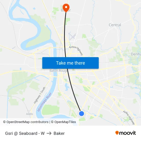 Gsri @ Seaboard - W to Baker map