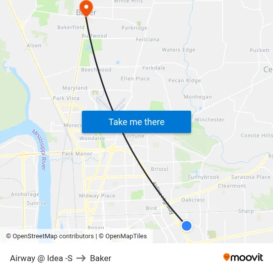 Airway @ Idea -S to Baker map