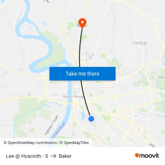 Lee @ Hyacinth - S to Baker map