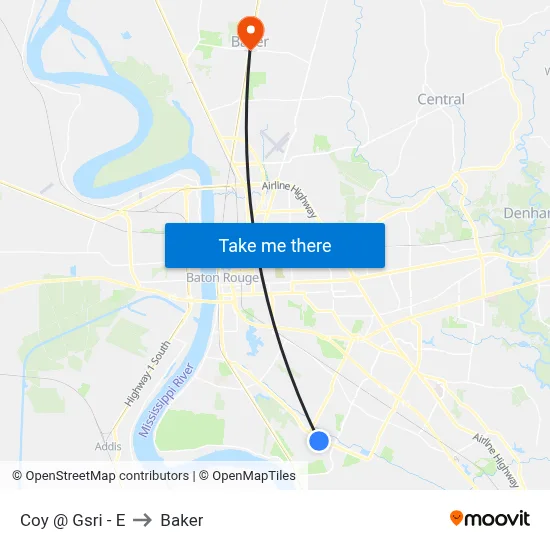 Coy @ Gsri - E to Baker map