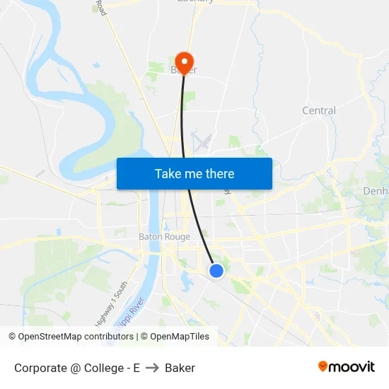Corporate @ College - E to Baker map