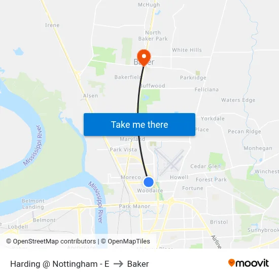 Harding @ Nottingham - E to Baker map