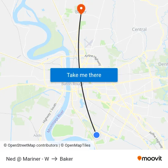 Ned @ Mariner - W to Baker map