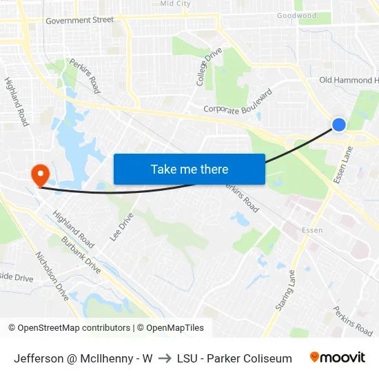 Jefferson @ Mcllhenny - W to LSU - Parker Coliseum map