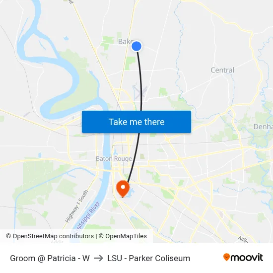 Groom @ Patricia - W to LSU - Parker Coliseum map