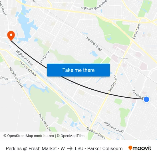 Perkins @ Fresh Market - W to LSU - Parker Coliseum map