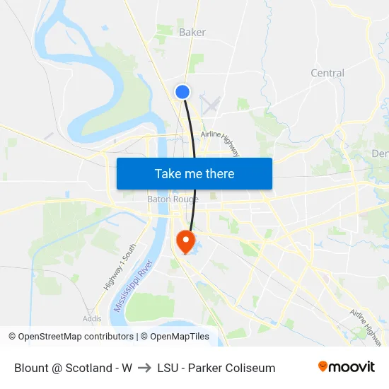 Blount @ Scotland - W to LSU - Parker Coliseum map