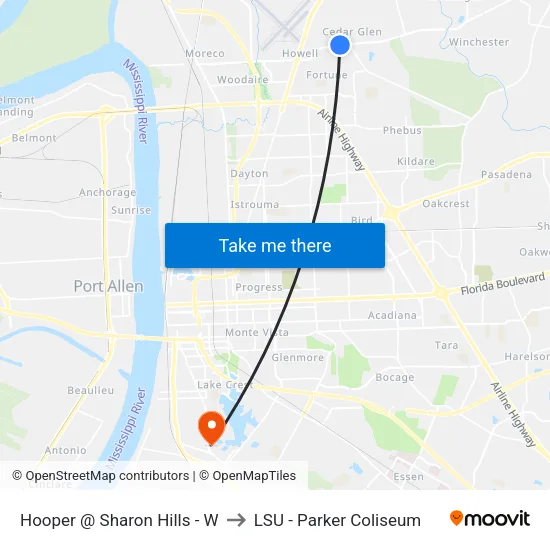Hooper @ Sharon Hills - W to LSU - Parker Coliseum map
