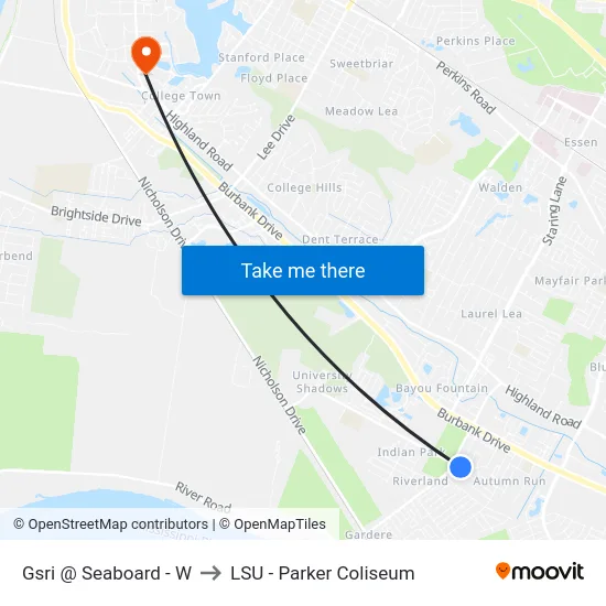 Gsri @ Seaboard - W to LSU - Parker Coliseum map