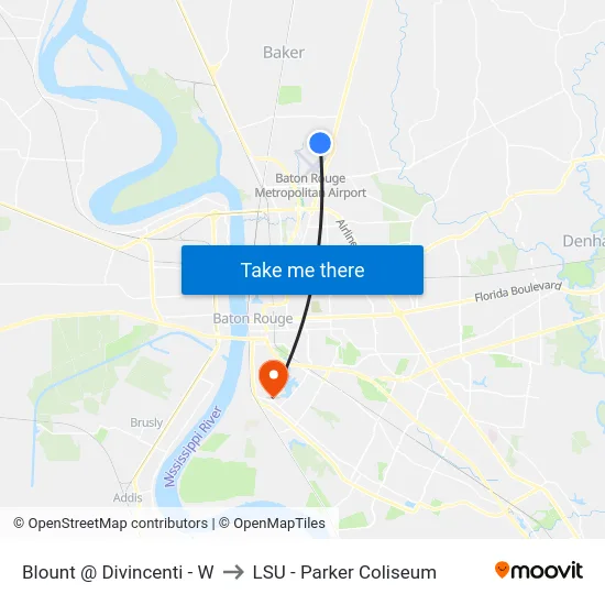 Blount @ Divincenti - W to LSU - Parker Coliseum map