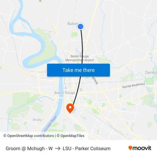 Groom @ Mchugh - W to LSU - Parker Coliseum map