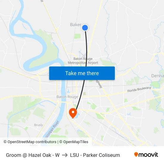 Groom @ Hazel Oak - W to LSU - Parker Coliseum map