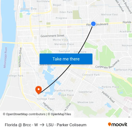 Florida @ Brcc - W to LSU - Parker Coliseum map