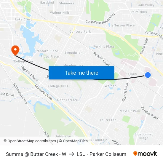 Summa @ Butter Creek - W to LSU - Parker Coliseum map
