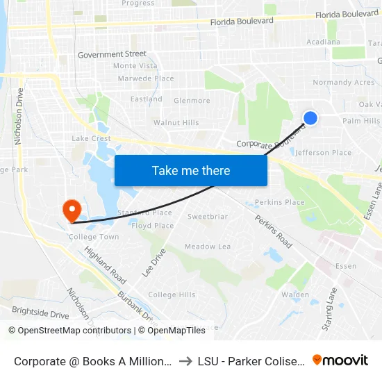 Corporate @ Books A Million - W to LSU - Parker Coliseum map