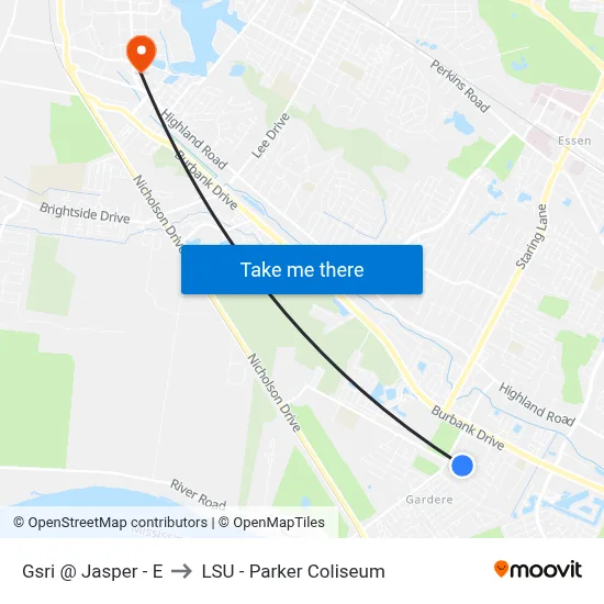 Gsri @ Jasper - E to LSU - Parker Coliseum map