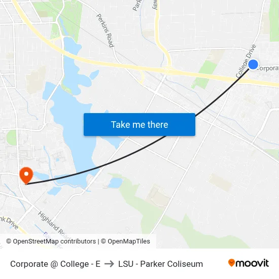 Corporate @ College - E to LSU - Parker Coliseum map