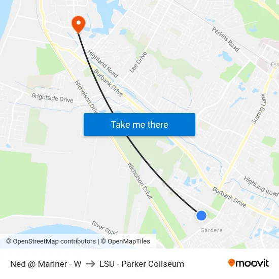 Ned @ Mariner - W to LSU - Parker Coliseum map