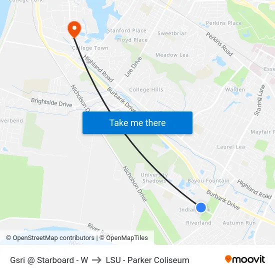 Gsri @ Starboard - W to LSU - Parker Coliseum map