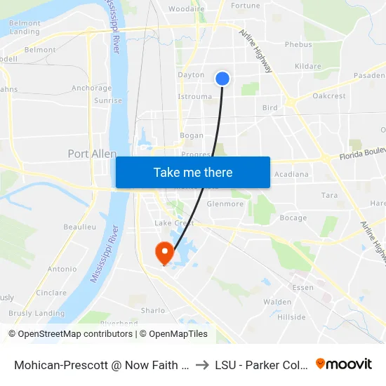Mohican-Prescott @ Now Faith Cogic - W to LSU - Parker Coliseum map