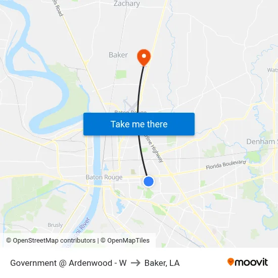 Government @ Ardenwood - W to Baker, LA map