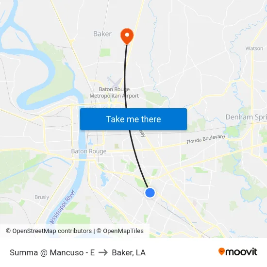 Summa @ Mancuso - E to Baker, LA map