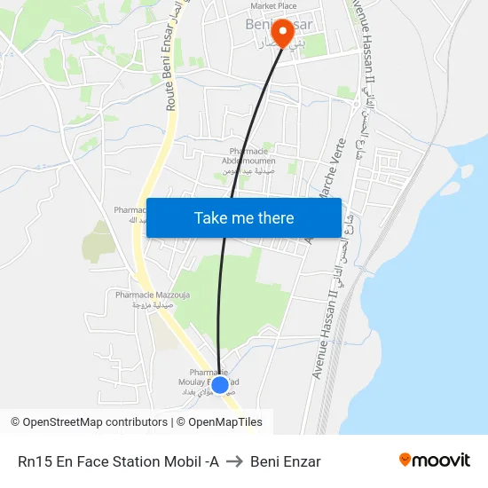 Rn15 En Face Station Mobil -A to Beni Enzar map