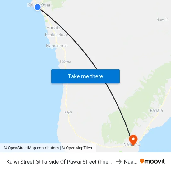 Kaiwi Street @ Farside Of Pawai Street (Friendly Place Commons) to Naalehu map