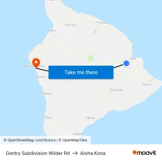 Gentry Subdivision Wilder Rd to Aloha Kona map