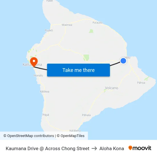 Kaumana Drive @ Across Chong Street to Aloha Kona map