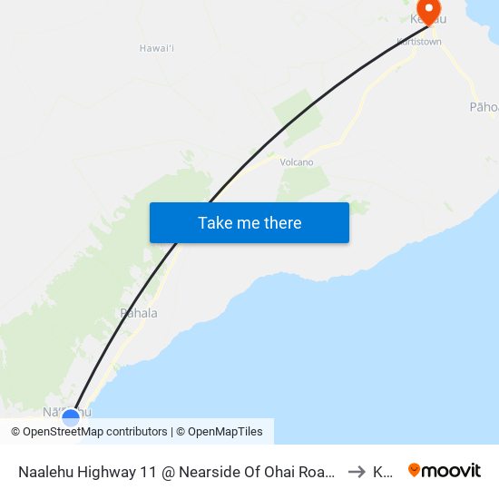 Naalehu Highway 11 @ Nearside Of Ohai Road (Across Naelehu Elementary) to Kea‘au map