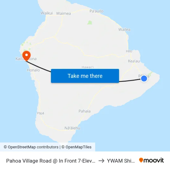 Pahoa Village Road @ In Front 7-Eleven to YWAM Ships map