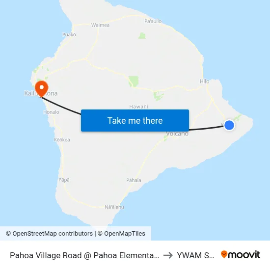 Pahoa Village Road @ Pahoa Elementary School to YWAM Ships map