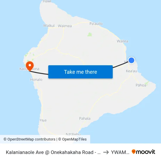 Kalanianaole Ave @ Onekahakaha Road - Onekahakaha Beach Park to YWAM Ships map