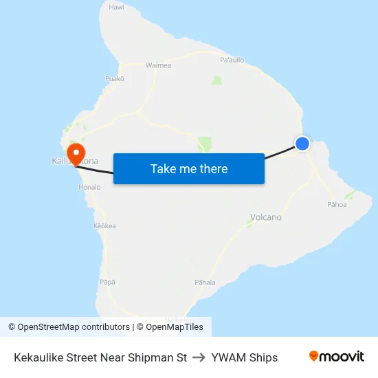 Kekaulike Street Near Shipman St to YWAM Ships map