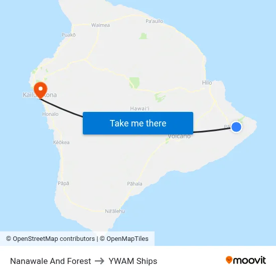 Nanawale And Forest to YWAM Ships map